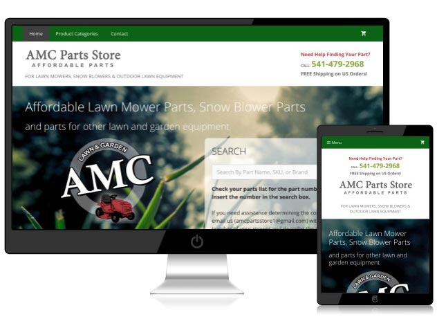 AMC Parts Store Website Design